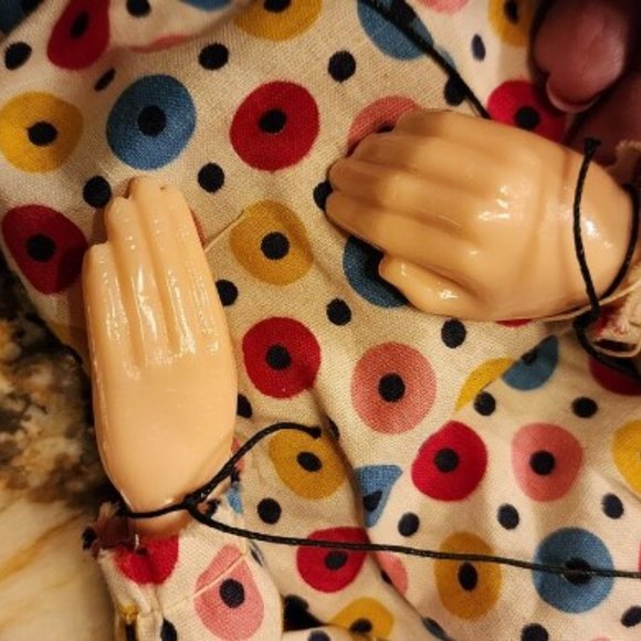 Vintage Hazelle's Airplane Control Marionette-Bimbo The Clown - Picture 6 of 7